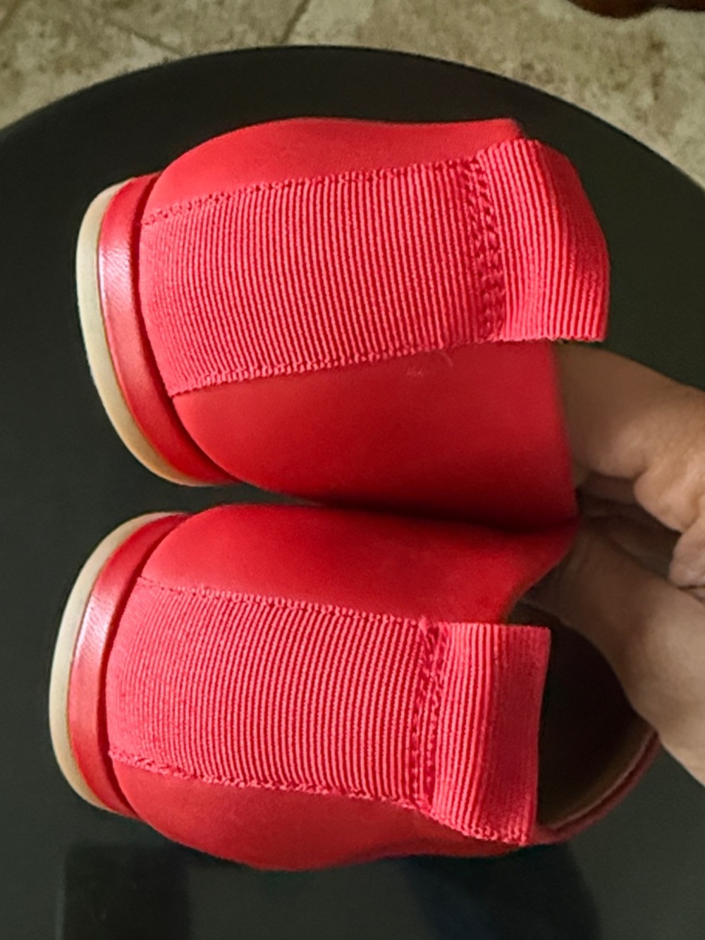 Franco Sarto Vana Red Leather Square Toe Ballet Flats Shoes Size 9M NWOT - Picture 15 of 17